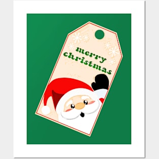 Merry Christmas From Santa Gift Tag Posters and Art